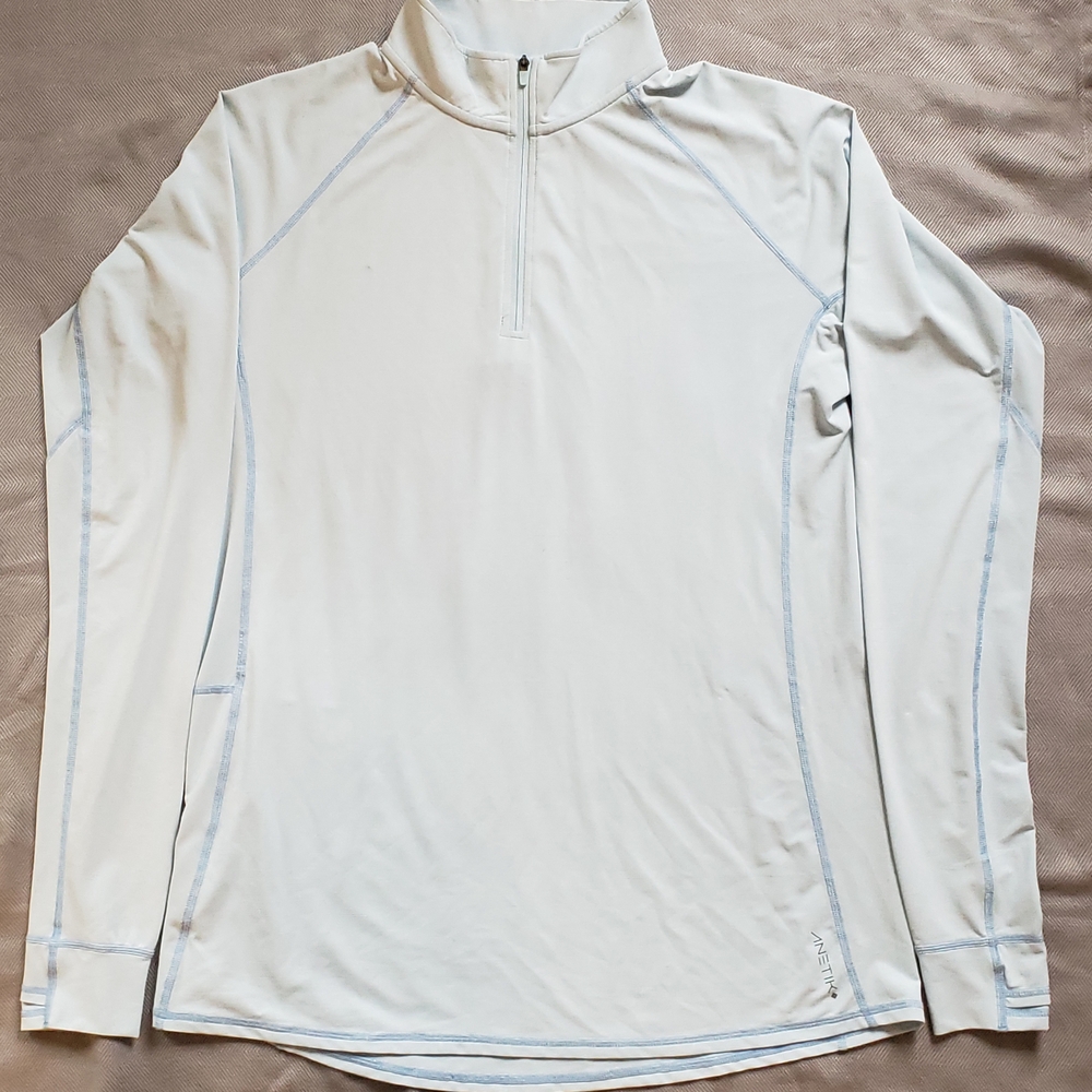 Anetik UPF 30+ Long Sleeve Quarter-Zip Top, XL